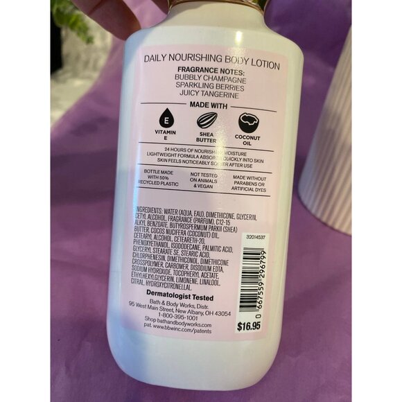 Bath & Body Works “Champagne Toast” New 5 Pc Body Care Set - Picture 9 of 11